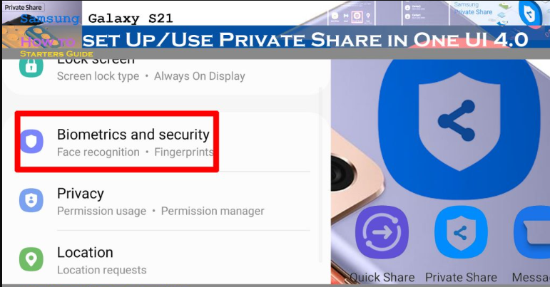 Samsung Private Share 